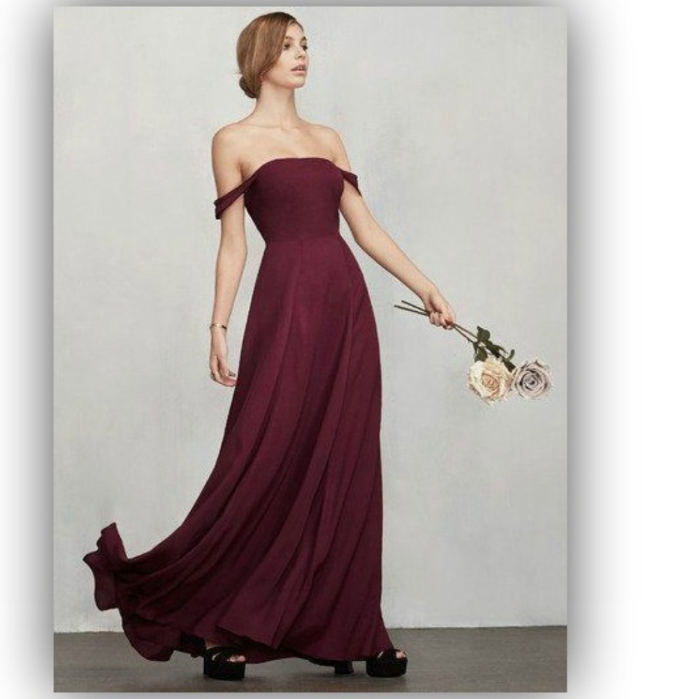 reformation isadora carmine dress for boobs 8